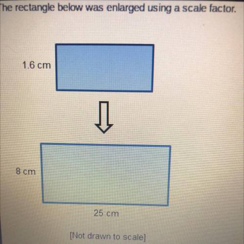 Please Hurry!!!The rectangle below was enlarged using a scale factor. What is the area of the origi