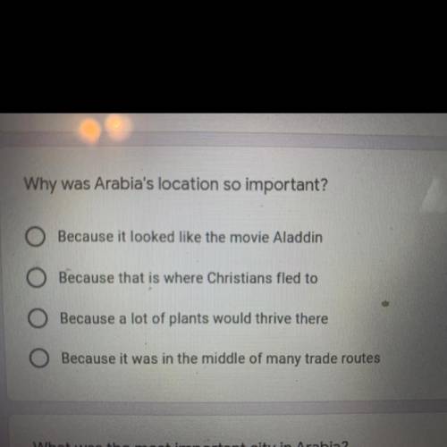 Why was Arabia's location so important?