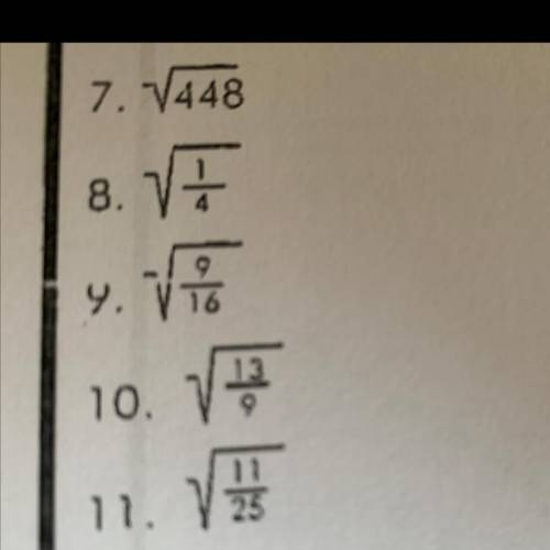 Find the radical of each. Can someone help out?