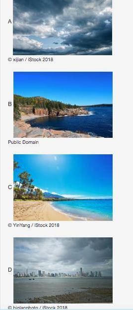 (GIVING BRAINLIEST)

Which of the following images show high air pressure?
A and B
A and