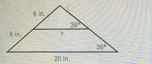 5. If possible, find the missing side length labeled with a question mark. If no possible,explain w