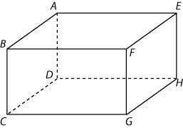 The 8 vertices of a right rectangular prism are shown in the figure.

List all possible rectangles