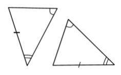 Compare the triangles and determine whether they can be proven congruent by SSS, SAS, ASA, AAS, or