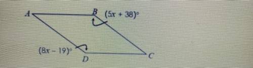 12. If ABCD is a parallelogram, find m