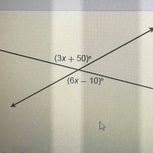 PLEASE ANSWER 
What
is the value of x?
Enter
your answer in the box.
X=