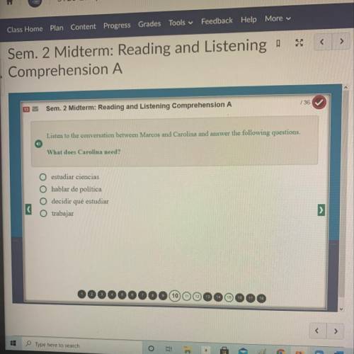 Semester 2 Midterm: Reading And Listening ComprehensionPlease help ASAP will brainliest