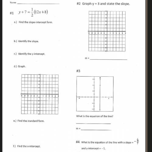 Help Y+7=1/2(12x+8) I need help guys