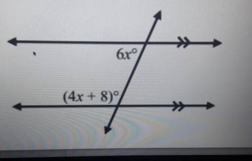 I need to solve for X btw they are same side interior ( supplementary angles )​