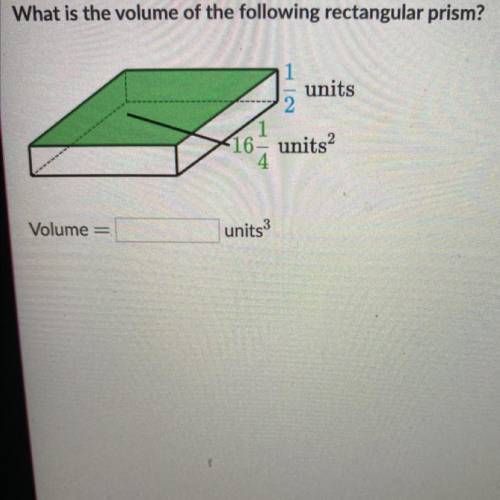 PLEASE I REALLY NEED HELP PLEASE!

What is the volume of the following rectangular prism?
units