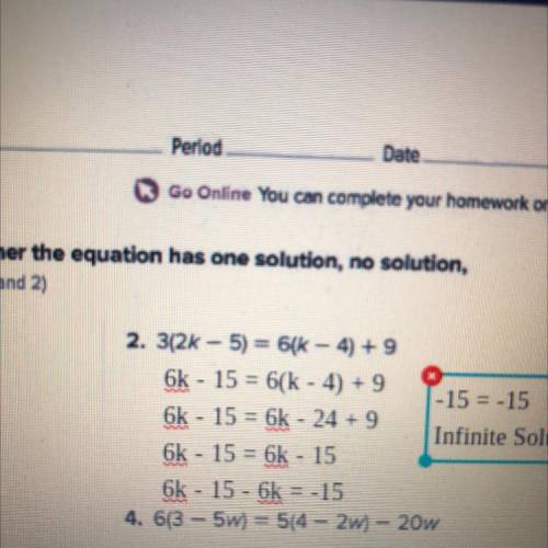 What is number 2? I got infinite solutions. If I’m wrong please correct me with solving steps. If I