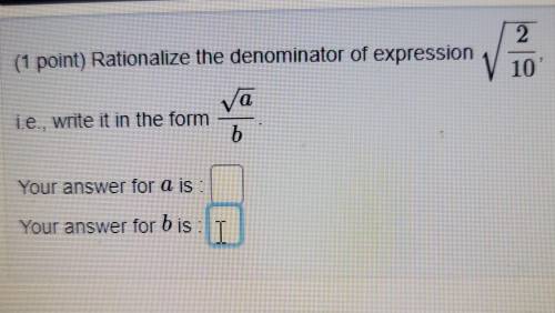Rationalize the denominator of expression​