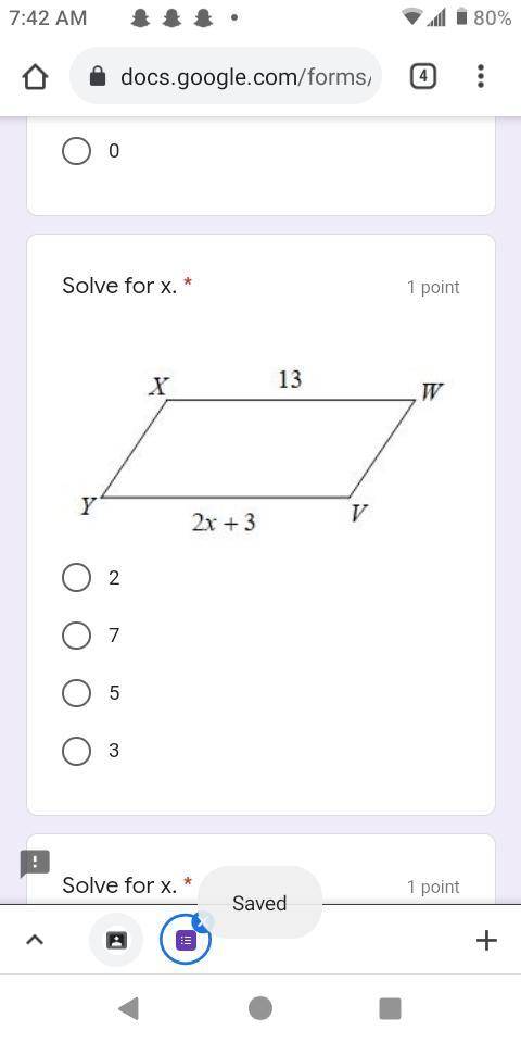 Solve for X please help!
