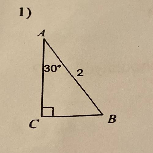 Solve the triangle. Round answers to the nearest tenth