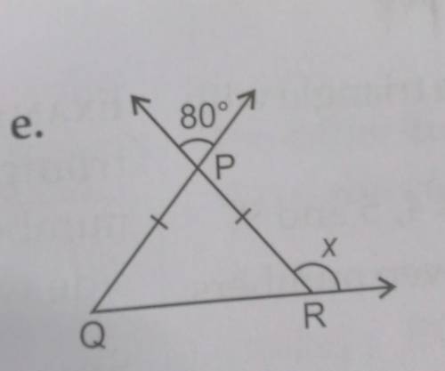 Find the unknown angle in the following figuresPlease explain in step by step.​