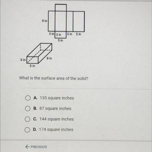 What is the surface area of the solid? Pls help me