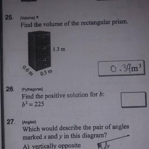 PLEASE HELP FOR NUMBER 26 AND 27