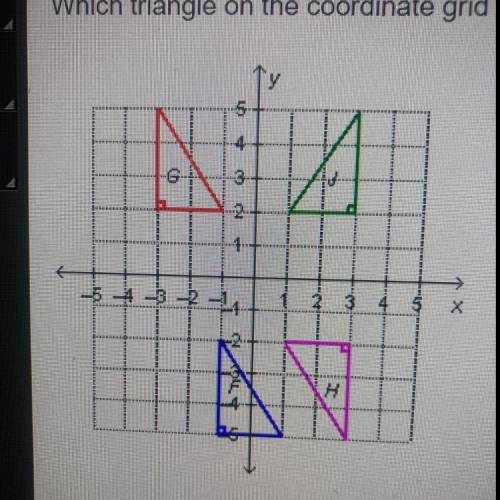 Which triangle on the coordinate grid is a translation of triangle F?

EES:
4
-6
3
-2
x
triangle