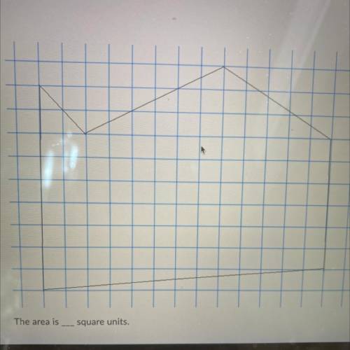 Geometry question. Will give brainliest!! What’s the area of this in square units??