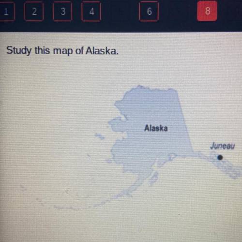 Based on this map, which industry is most likely very

important in Juneau?
▫️agriculture
▫️film
▫