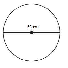 find the area of the circle (test grade due in 30 min) use 3.14. round your answer to the nearest h