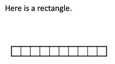 What number does the rectangle represent if each small square represents:

a 1
b 0.1
c 0.01
d 0.00