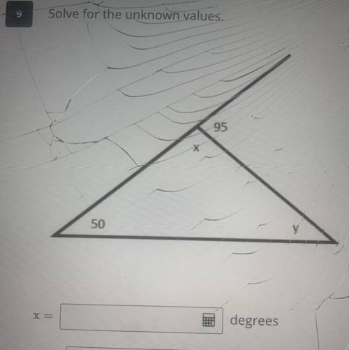 Solve for the unknown values 
X = ?
Y = ?