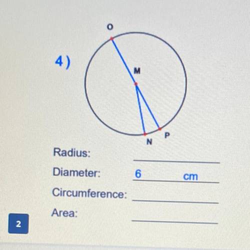 What’s the radius, circumference, and area?