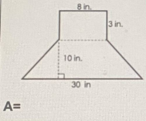 I need help finding area of this shape