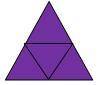 Identify the solid formed by the given net.

A. triangular prism
B. triangular pyramid
C. cone
D.