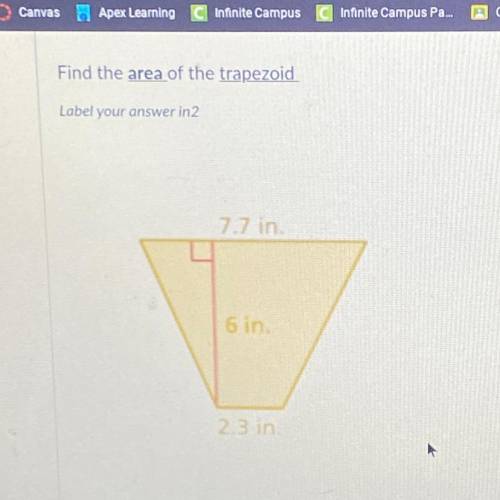 Find the area of the trapezoid
please answer!! will give brainliest
