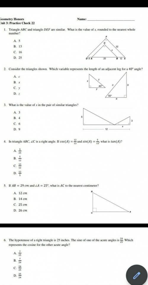 I am going to post 3 sections of questions that I need help with if you know or notice the question