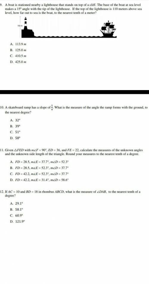 I am going to post my last sections of questions that I need help with if you know or notice the qu