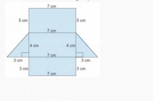 Calculate the total area of the triangular prism.