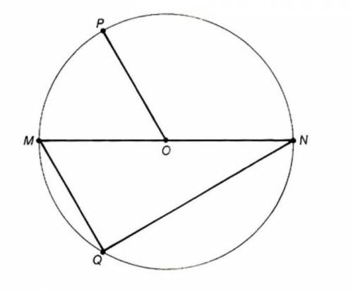 Which line segment is a radius of circle O?Circle 2

Question 1 options:
MN
MQ
OP
NQ
