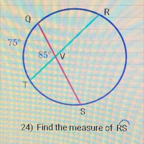 Find the measure of rs.