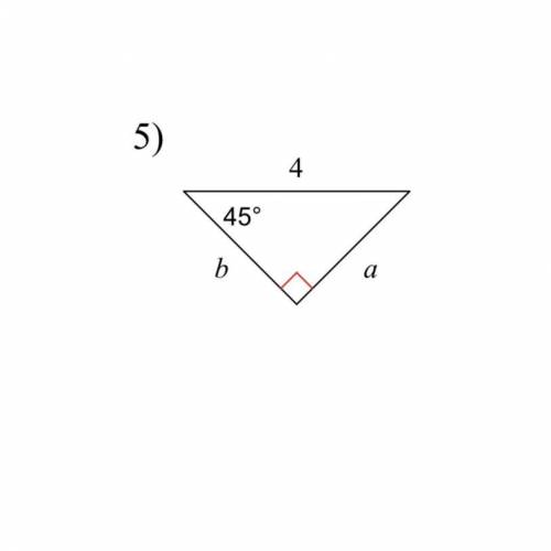 Find the missing side lengths and leave the answers as radicals.