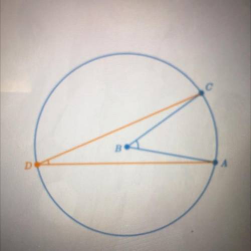If angle D measures 31 degrees, find the
measure of angle B.