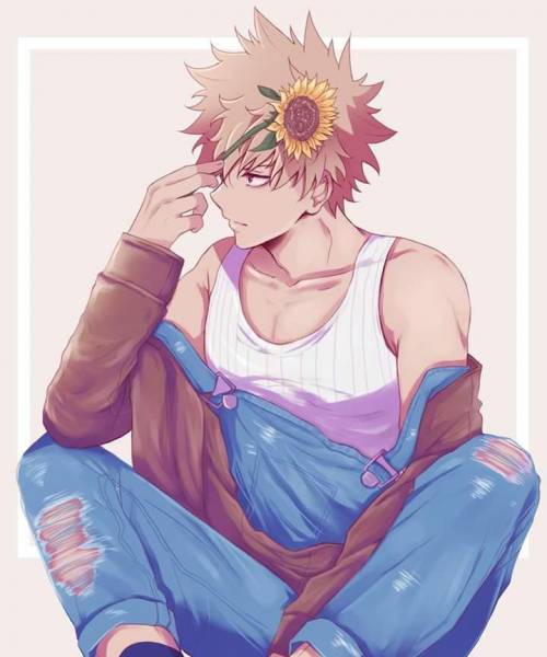 im bored so for Mha fans heres a bakugou pic and for demon slayer fans here's Tanjiro, Inosuke, Zen