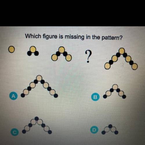 Which figure is missing in the pattern?