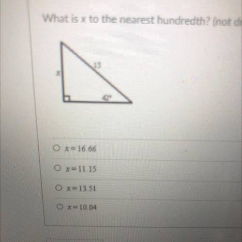 What is X to the nearest hundredth