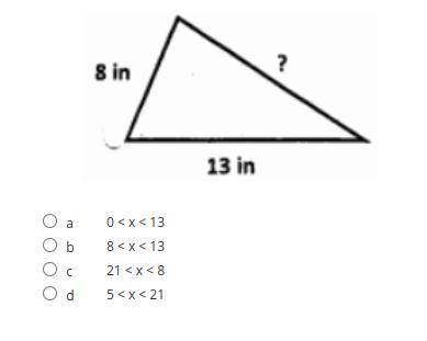 Which is the range of possible side lengths of the missing side?