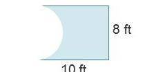 In this swimming pool design, explain how to find the area of the pool’s surface.
