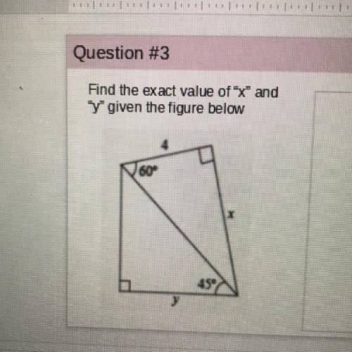What is the value of x, and y and a explanation