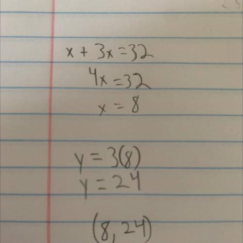Solve the following system of equations with the substitution method