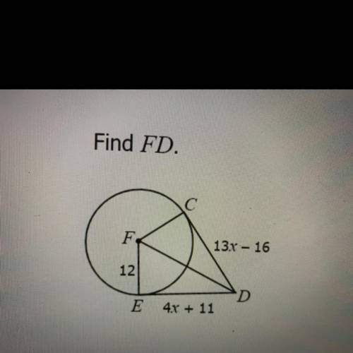 Find FD(round to the nearest tenth) please and thank you!