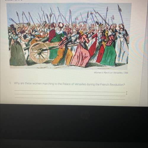 1. Why are these women marching to the Palace of Versailles during the French Revolution?