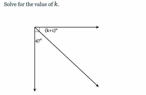 Help! Solve for the value of k