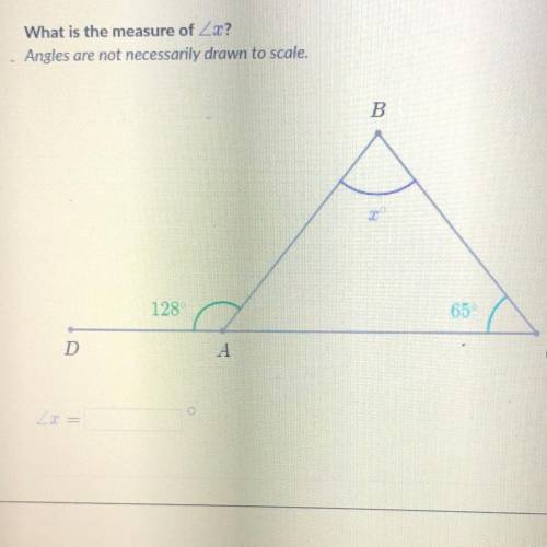 Help please! what does x equal