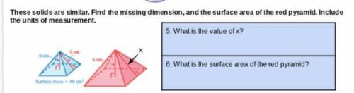 I need answers please will give brainliest if i can i only need to find the surface area of the red