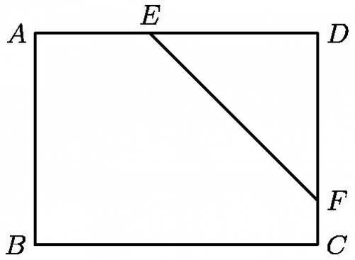 50 POINTS!!! In rectangle ABCD, AB = 6 cm, BC = 8 cm, and DE = DF. The area of triangle DEF is one-